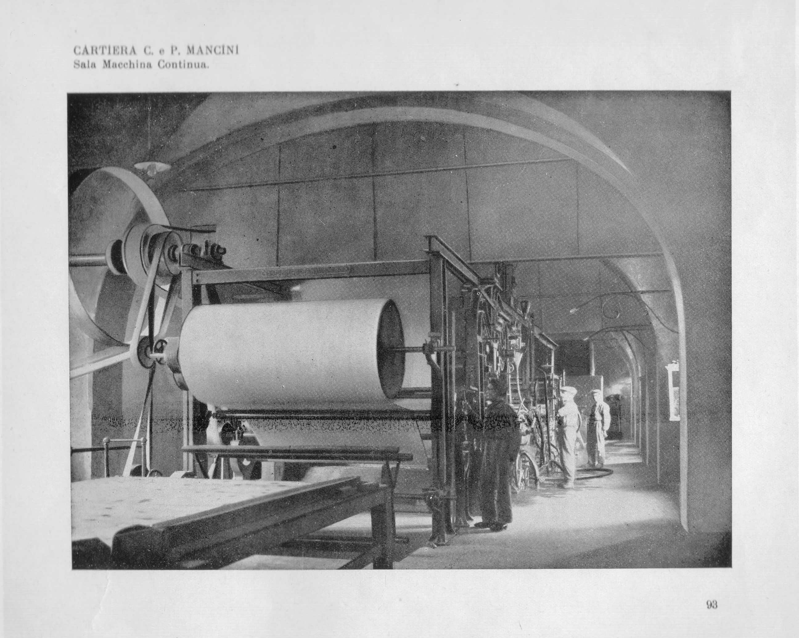 Sala Macchina Continua nella Cartiera Mancini